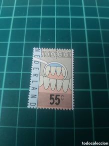 Francobolli: Odontología dentista medicina Holanda serie completa nuevo yvert 1079 año 1977